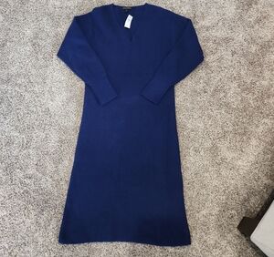 Banana Republic Deep Blue Long Sleeve Dress